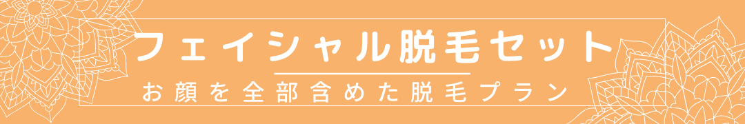 フェイシャル脱毛セット